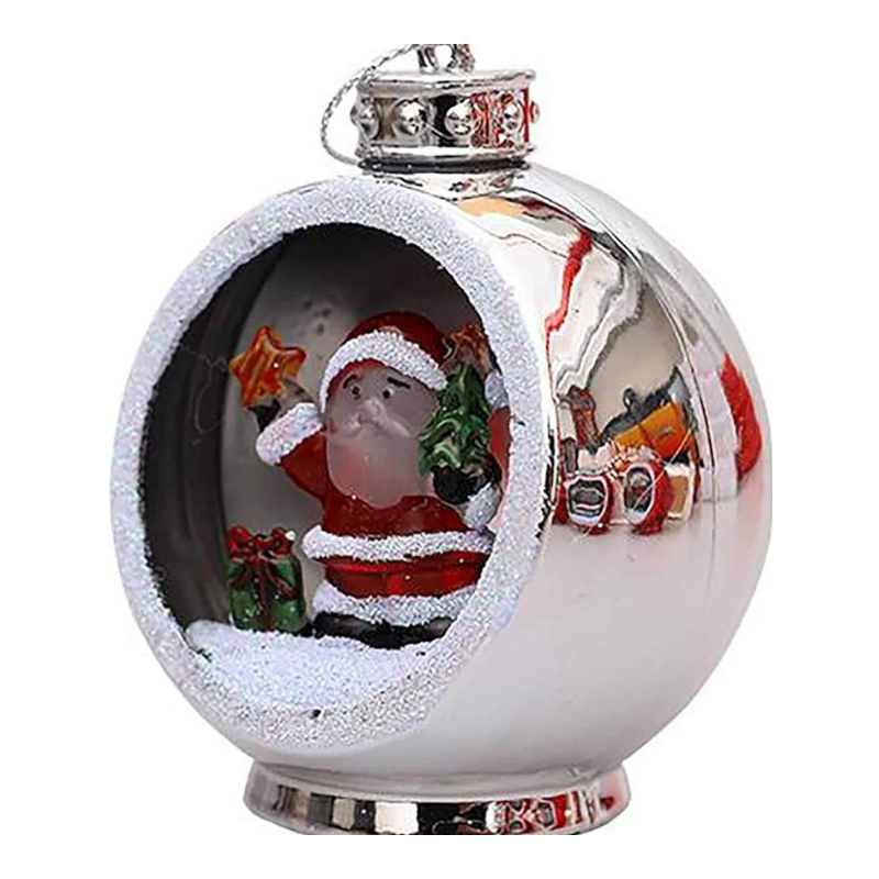 Adorno Linterna Farolito de Mano Papa Noel