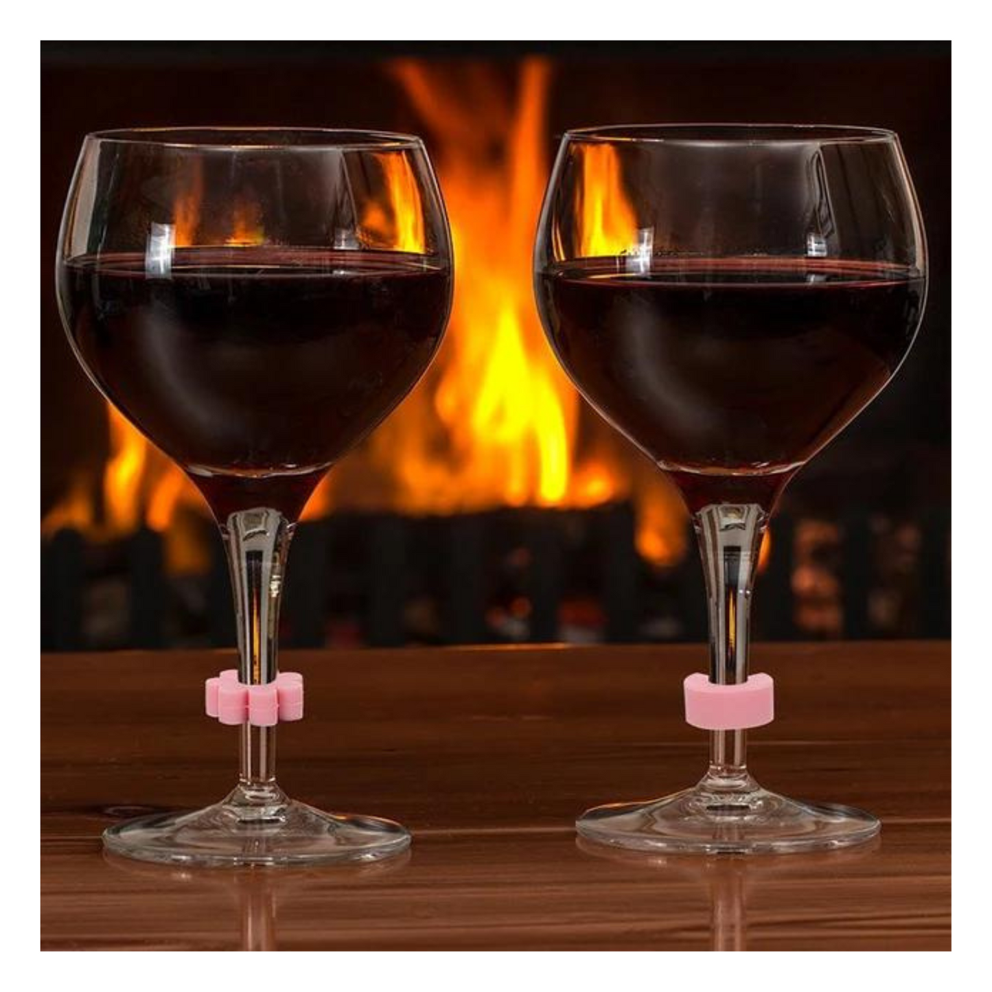 Accesorios de Copas y Vasos - Flores Pack x 6
