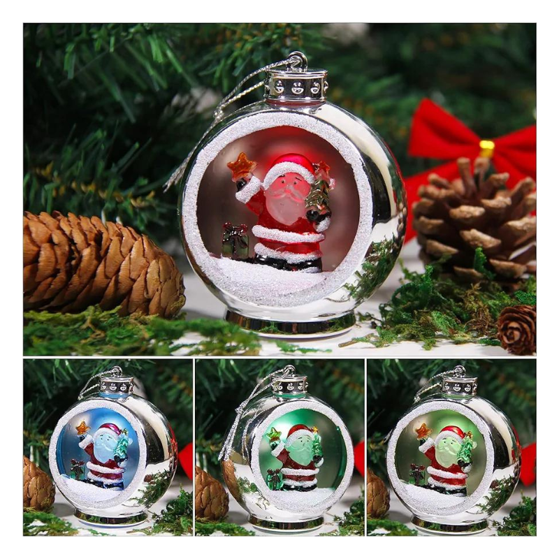 Adorno Linterna Farolito de Mano Papa Noel