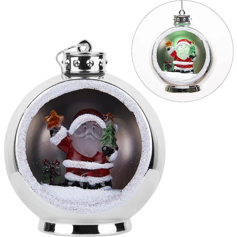 Adorno Linterna Farolito de Mano Papa Noel
