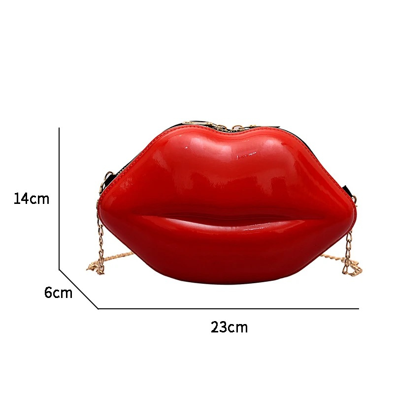 Cartera Labios Rojos