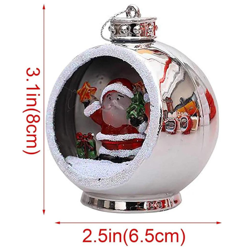 Adorno Linterna Farolito de Mano Papa Noel