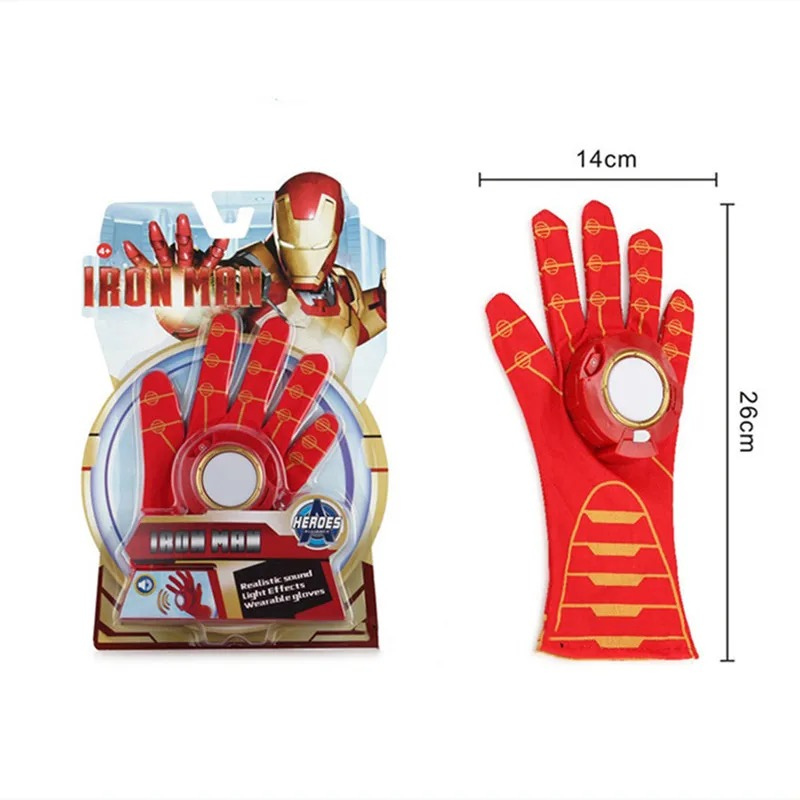 Pack Guantes Avengers Spider-Man Iron Man