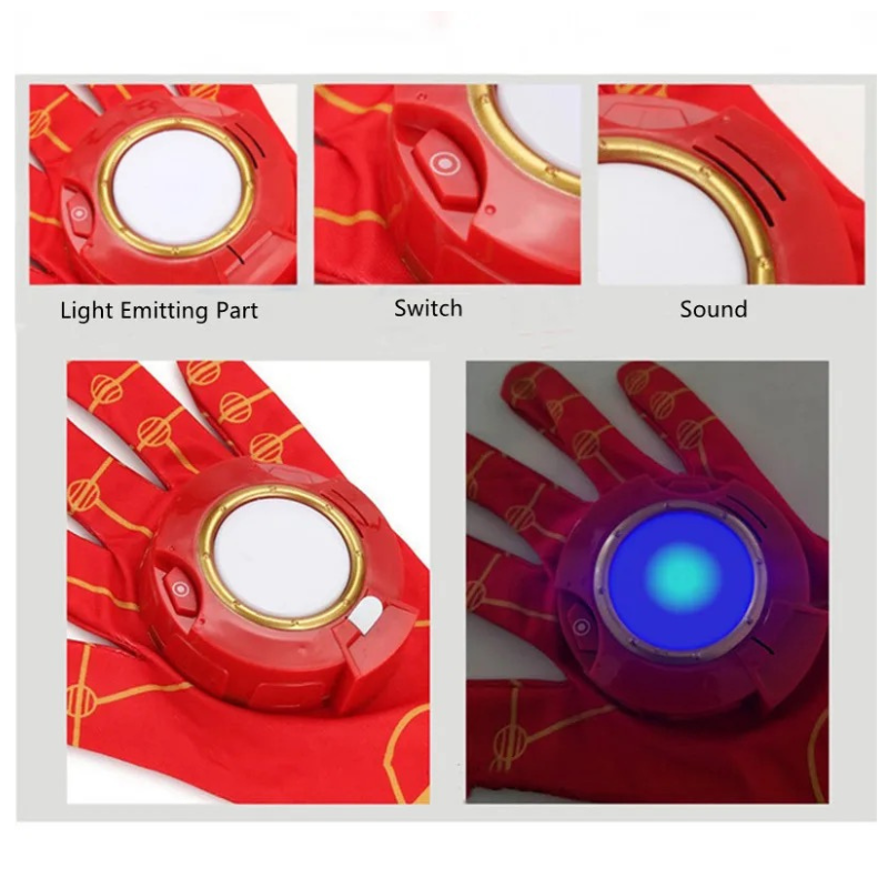 Pack Guantes Avengers Spider-Man Iron Man