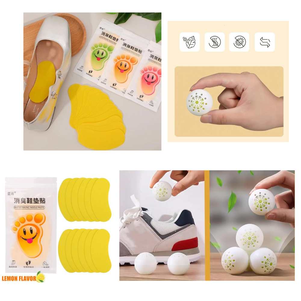 12 Plantillas y 6 Bolas Desodorante para Zapatillas