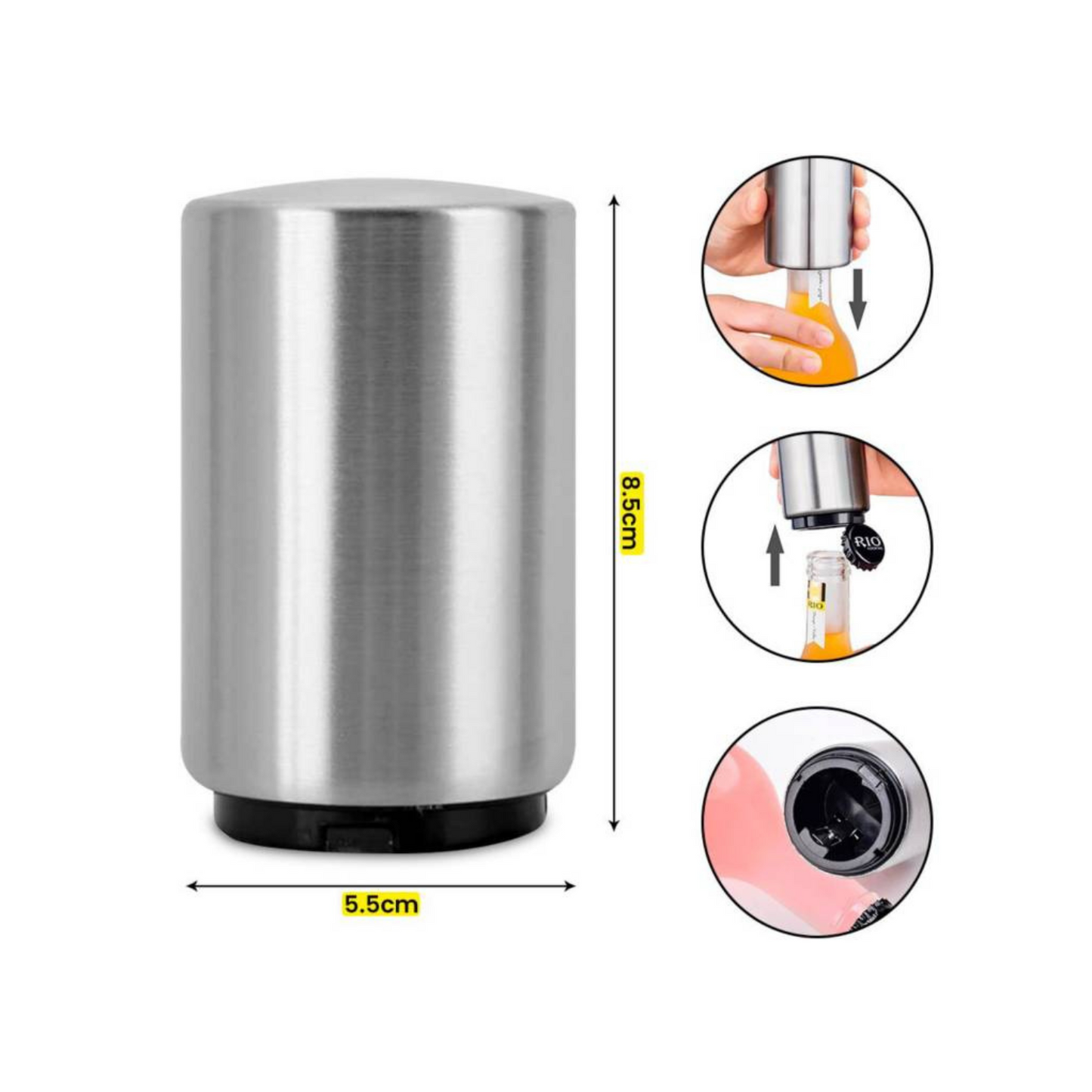 Tapa para Botellas y Destapador de Botellas Automático
