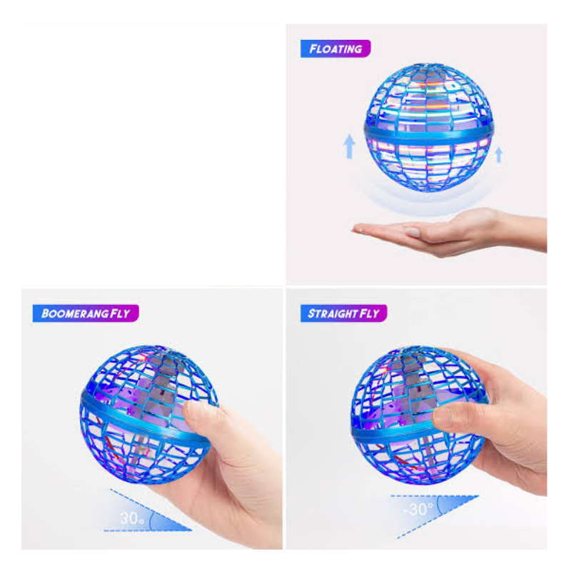 Bola Boomerang Voladora con Luces RGB