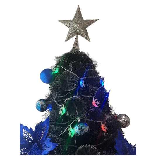 Luces De Navidad Led Multicolor Luna y Estrella