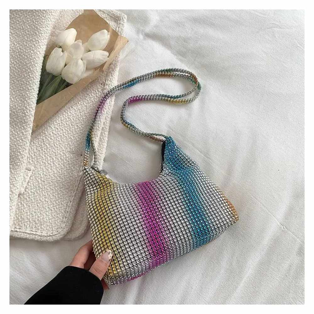 Cartera Con Brillos Tornasol