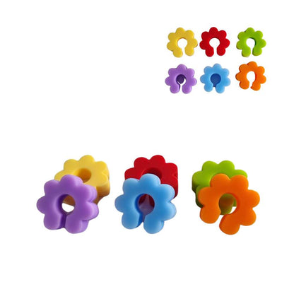 Accesorios de Copas y Vasos - Flores Pack x 6