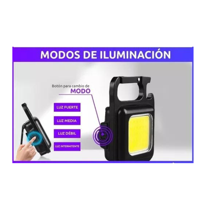 Linterna Led Multiusos USB Recargable